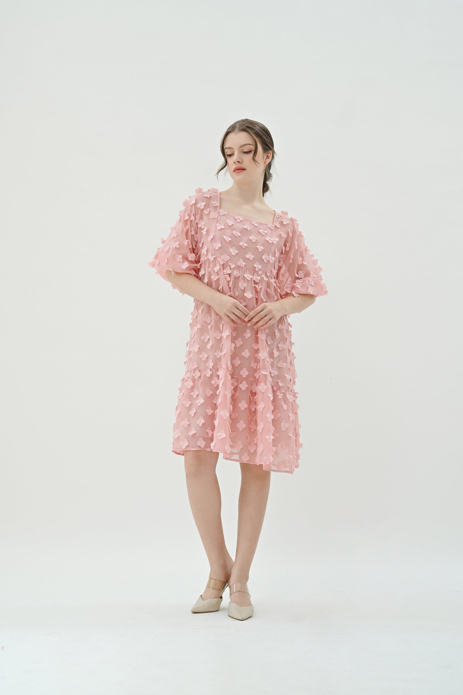 Jeannette Signature Dress - Blush Blooms