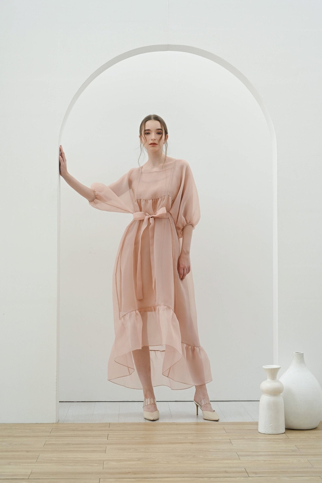 Clelie Signature Dress - Dusty Blush