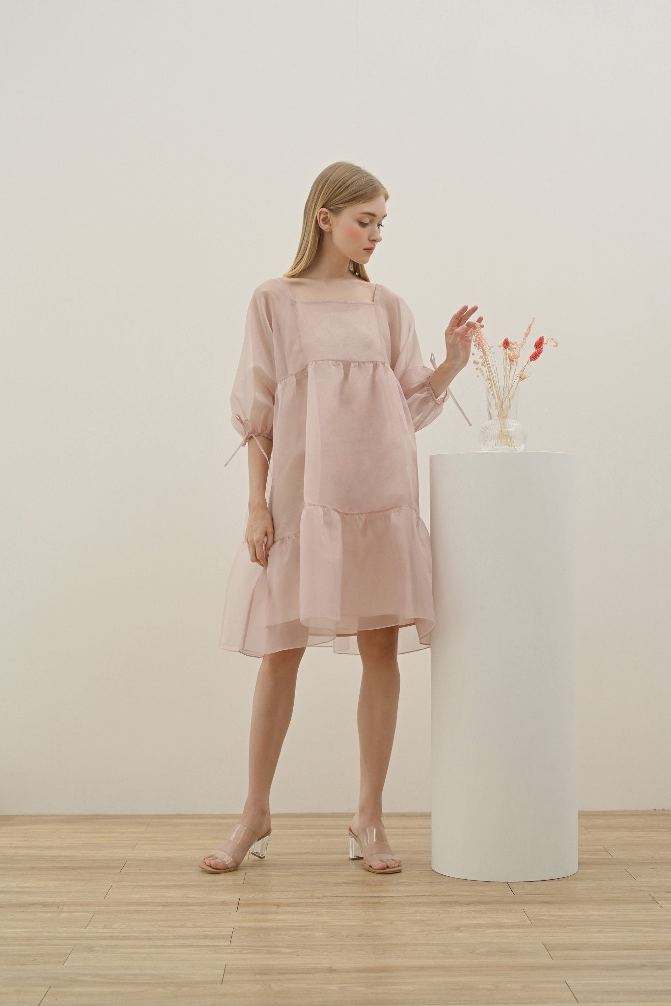 Jeanne Signature Dress - Rosewater