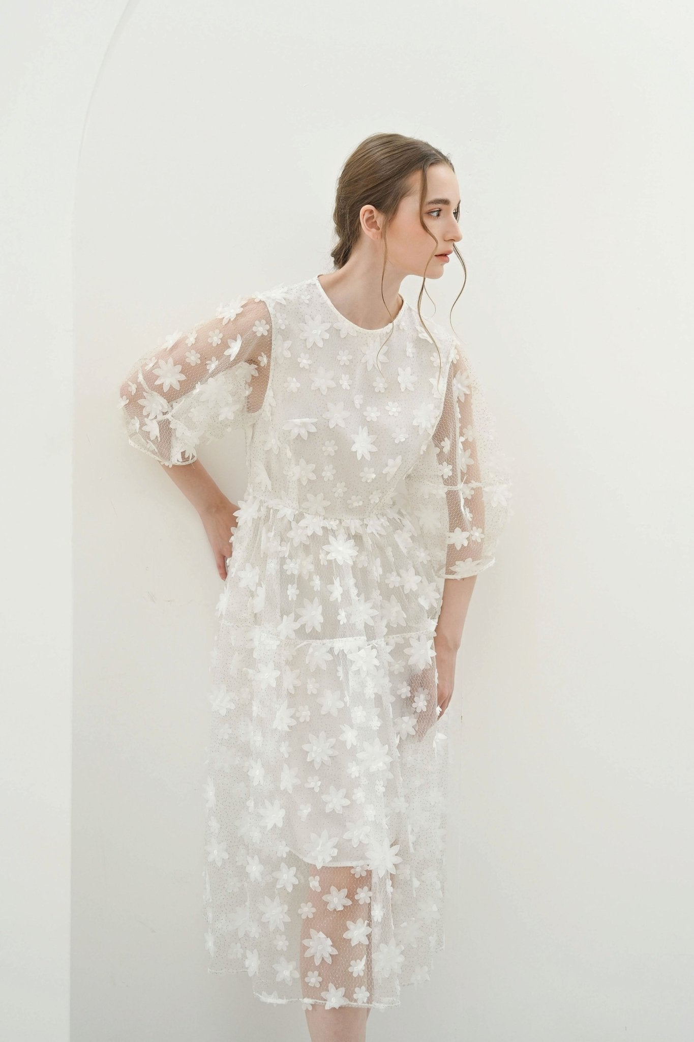 Marika Signature Dress - Lily White